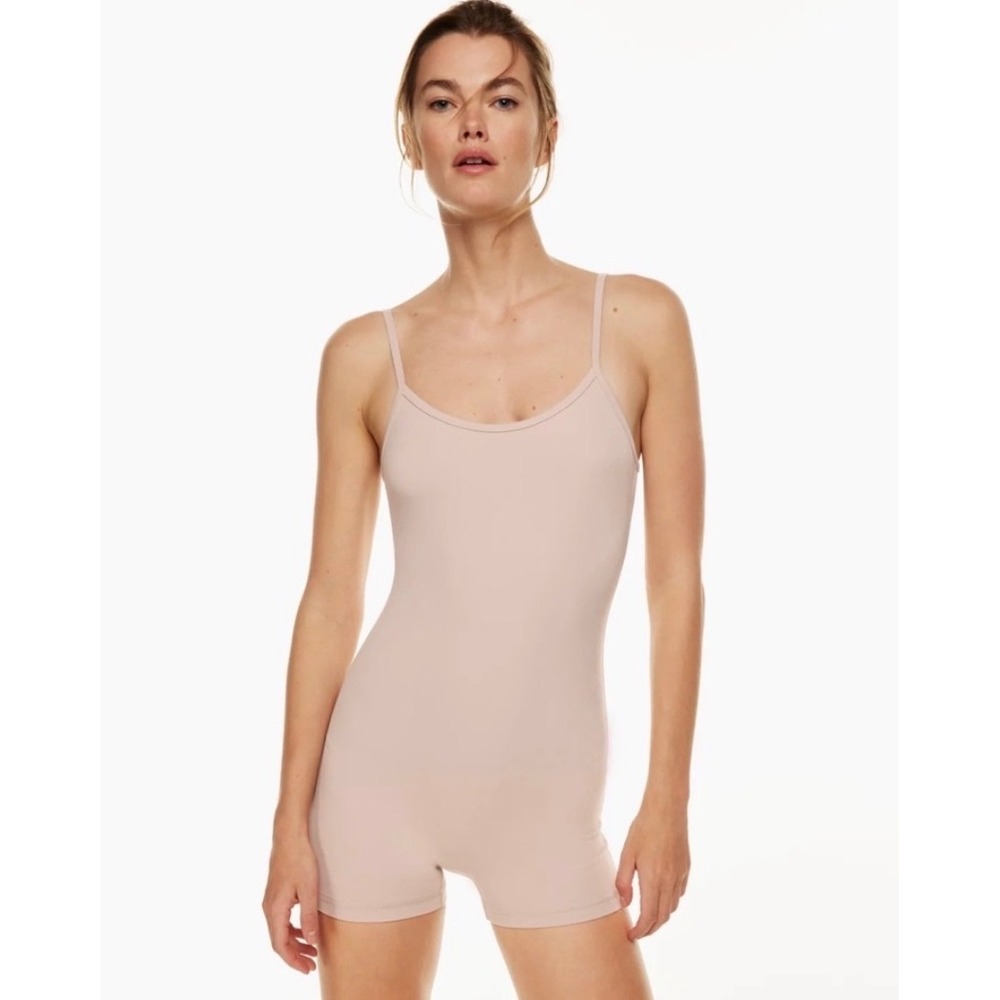 Aritzia Babaton Romper Mauve Brown Adjustable Straps XS/S